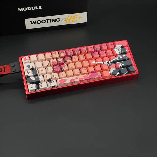 WOOTING 60HEV2满改-红船壳-红Sakura