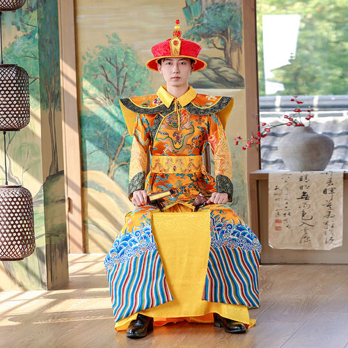 新品古装男清朝皇帝龙袍cosplay