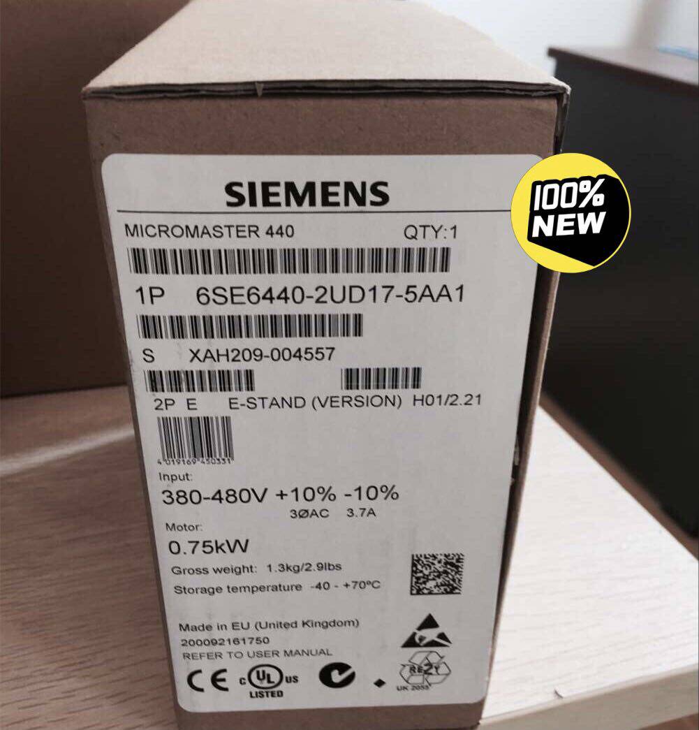 西门子micromaster mm440变频器 6se6440-2ud17-5aa1 380v 0.75kw