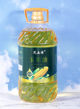 茂森缘一级压榨非转玉米油5L家用食用油