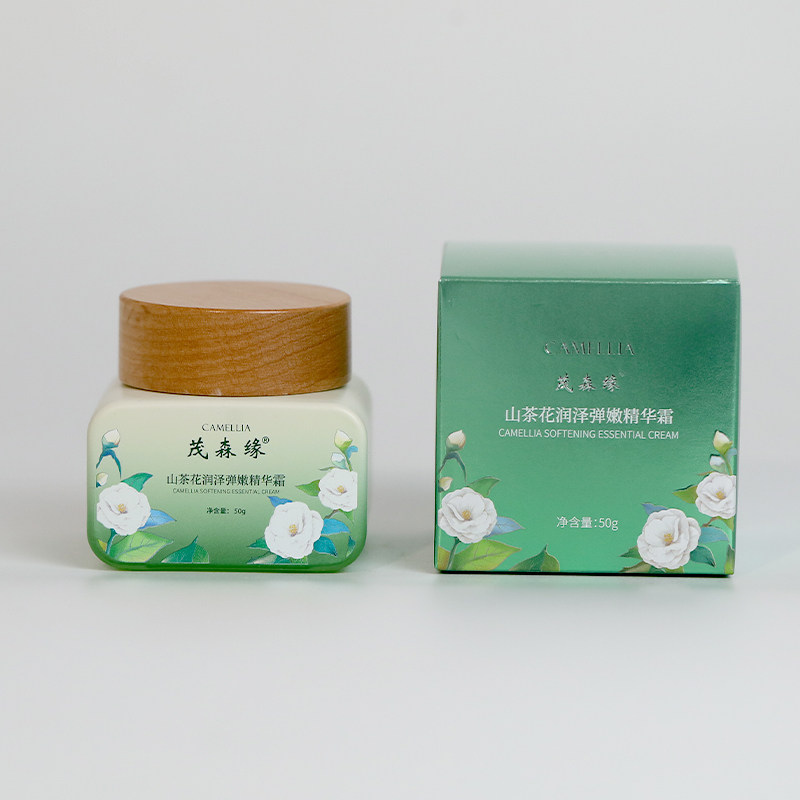 茂森缘山茶花润泽弹嫩精华霜保湿好吸收