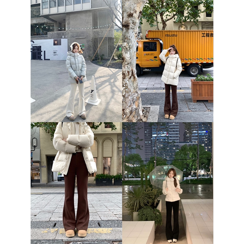 珍珍家 摩登超模裤腿长1米8保暖显瘦百搭喇叭裤2025新款休闲裤女