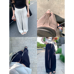 显瘦百搭抽绳直筒裤 珍珍家面膜松弛裤 夏季 会呼吸 舒适软糯休闲裤