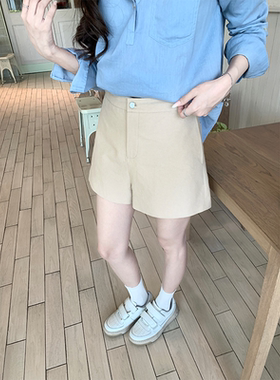 珍珍家2026年新款夏季显瘦女团裤高腰阔腿休闲A字短裤小个子热裤