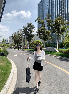 珍珍家wan能公式韩女养成百搭休闲运动短裤显瘦高腰辣妹阔腿热裤