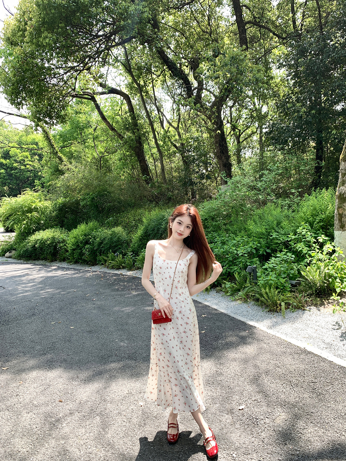 珍珍家初恋邂逅温柔浪漫碎花吊带裙微鱼尾裙摆气质收腰长连衣裙,女装/女士精品,连衣裙,淘宝优惠券,粉丝福利购,淘宝优惠卷