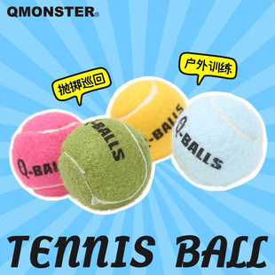 qmonster宠物发声玩具套装网球装宠物狗玩具发声弹力训练解闷礼包