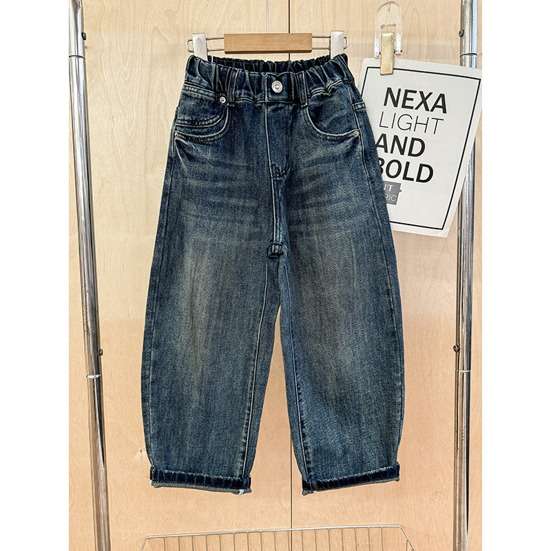 童装男童牛仔裤2025秋款中大童洋气复古休闲裤男孩韩版儿童长裤潮,童装/婴儿装/亲子装,裤子,淘宝优惠券,粉丝福利购,淘宝优惠卷