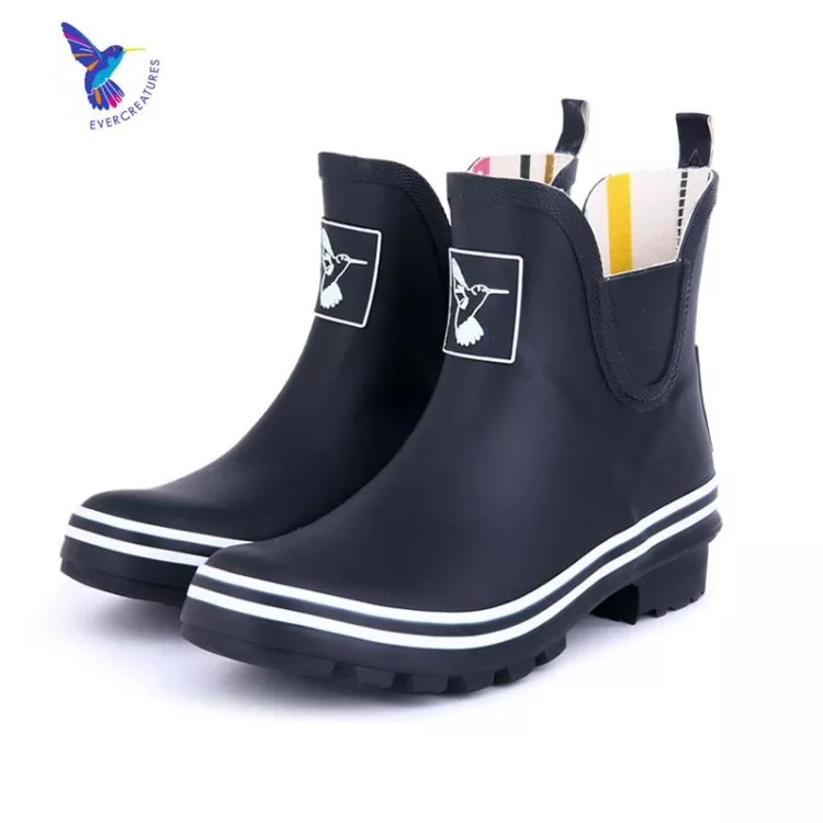 女士水靴水鞋款仿皮鞋男女款雨鞋