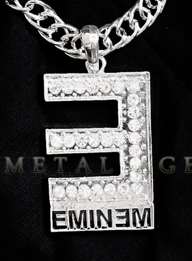 Eminem嘻哈大项链男女欧美潮酷RAPPER饶舌歌手中国有嘻哈加长挂链