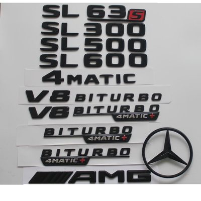 奔驰SL63 SL65 S63L S65L AMG SL350 SL400 SL500 4MATIC车尾标