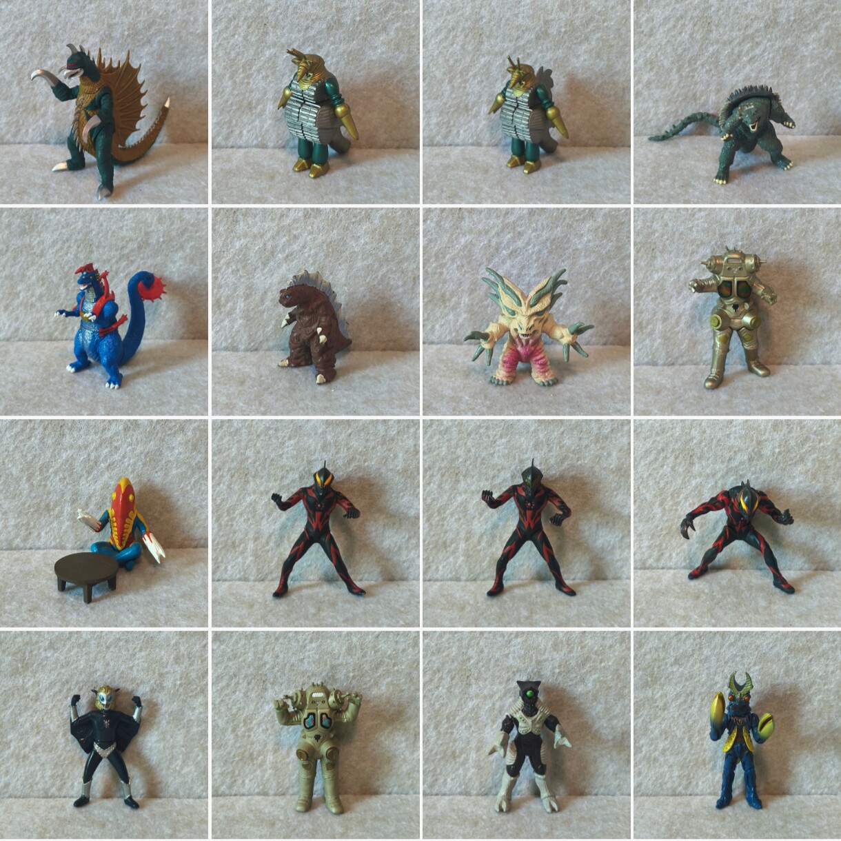 【正版二手】日版万代 奥特曼怪兽 哥斯拉 hg扭蛋8cm 合集