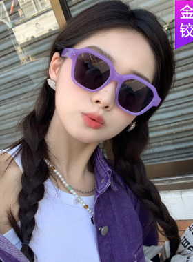 不规则方形太阳镜米钉2025新款女