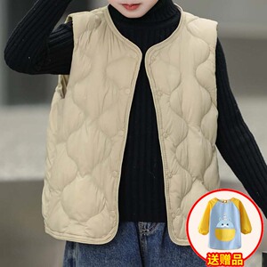 2024秋冬新款儿童90白鸭绒羽绒马甲坎肩内胆男女宝宝保暖背心内穿