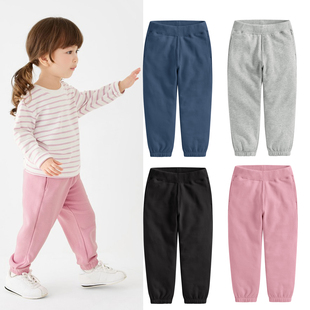 儿童春秋运动长裤 160 男童女童纯色休闲裤 100 儿童卫裤 纯色百搭