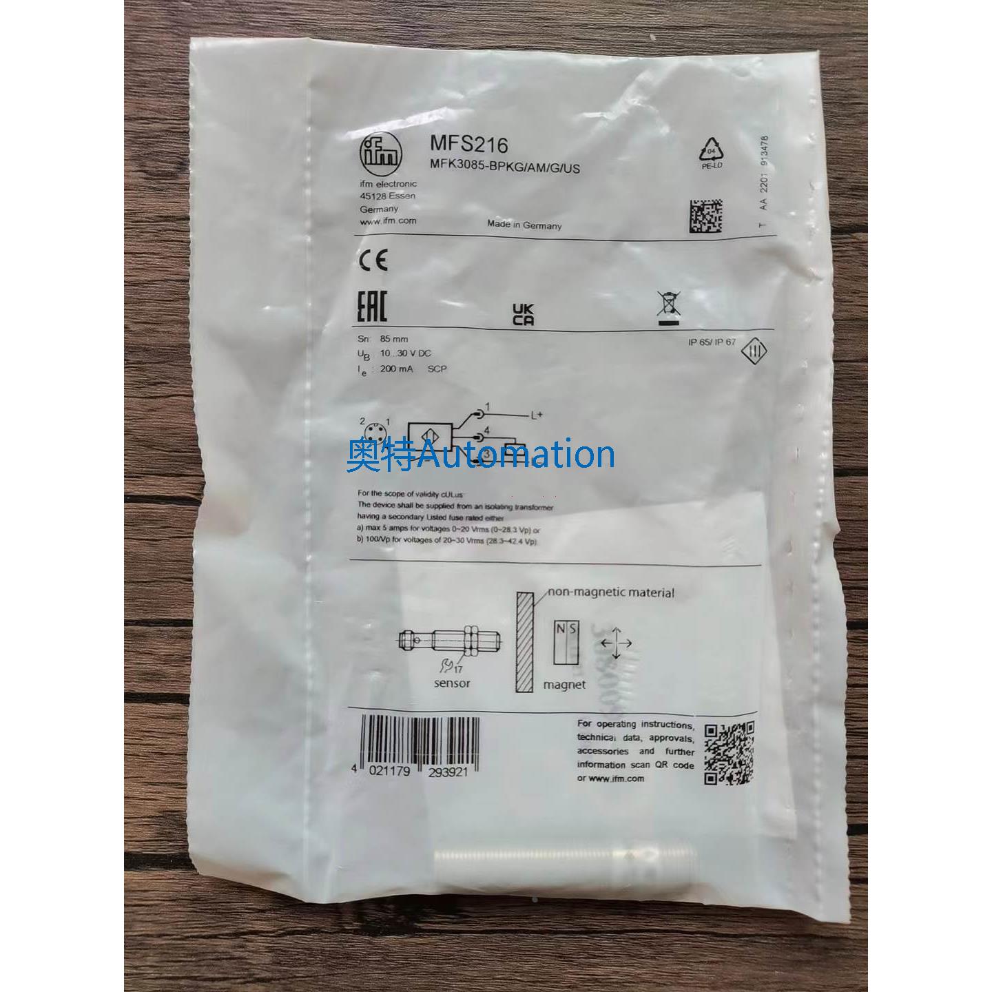 全新原装 IFM易福门 MFS216 传感器 现货销售议价*