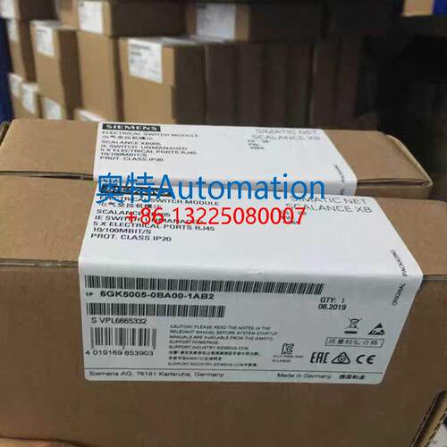 全新原装SIEMENS西门子XB008交换机 6GK5008-0BA10-1AB2未拆议价$