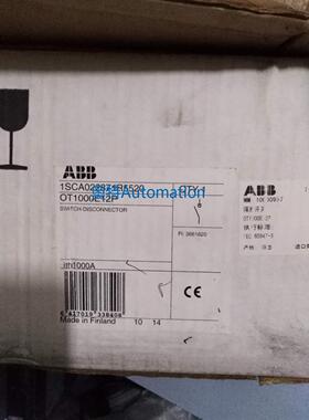 OT1000E12P ABB隔离开关 全新 质保 实拍 现货议价$