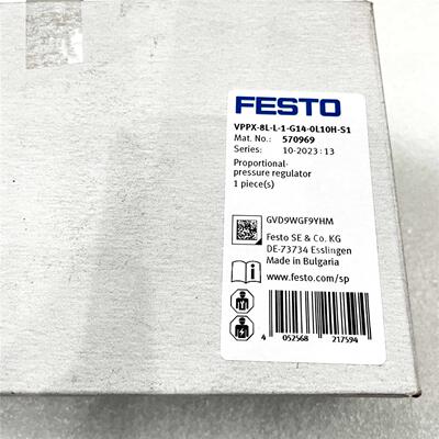 FESTO VPPX-8L-L-1-G14-0L10H-S1 570969 费斯托比例压力阀议价$