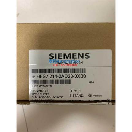 西门子SIEMENS 6ES7 214-2AD23-0XB8 S7-200 CN CPU扩展模块全新