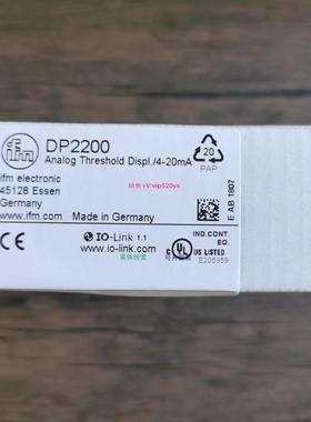 配件全新原装 IFM DP2200 传感器 现货销售议价