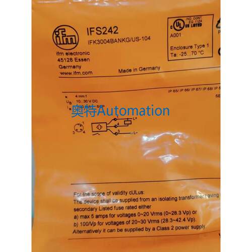 IFM IFS242 IFS243 IFS244 IFS245 全新原装易福门 现货议价$