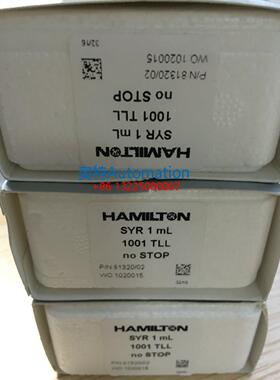 Hamilton微量进样器 81320 1ml TLL仪器进样针不带针头 促销议价$