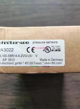 配件全新原装正品 IFM PA3022 压力传感器 现货销售议价