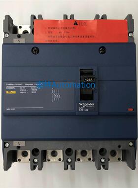 原装EZD160E4125N 4P 125A施耐德空气开关塑壳式断路器议价$