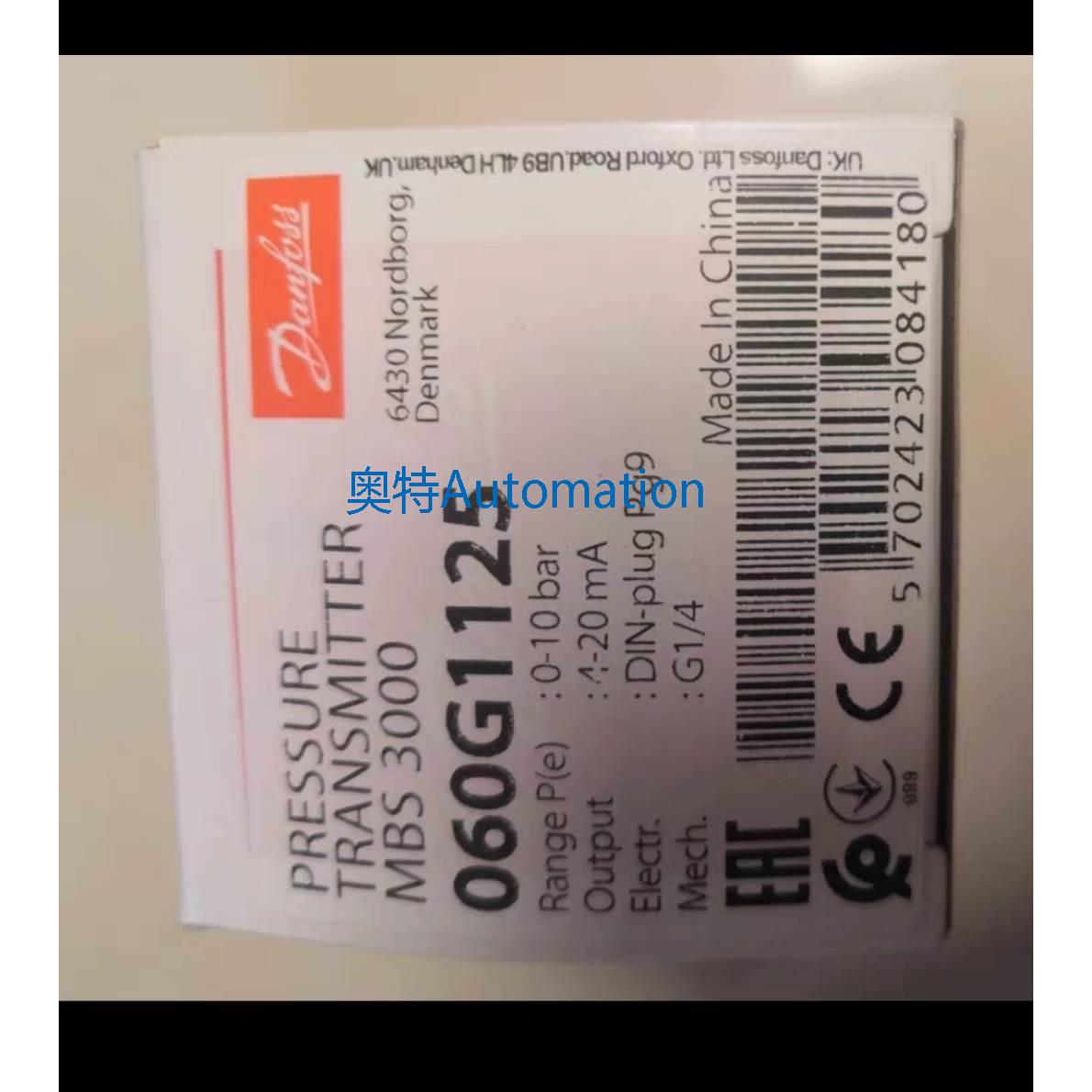 060G1125丹佛斯压力传感器品牌多渠道广型号全，请咨询议价$