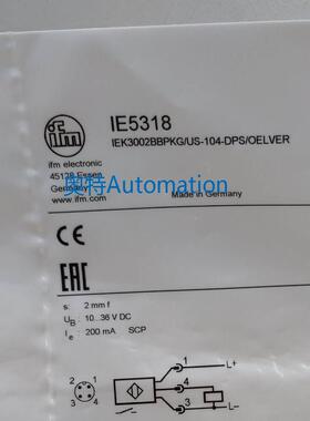 IFM IE5318 IE5324 IE5328 IE5329 全新原装易福门 现货议价$