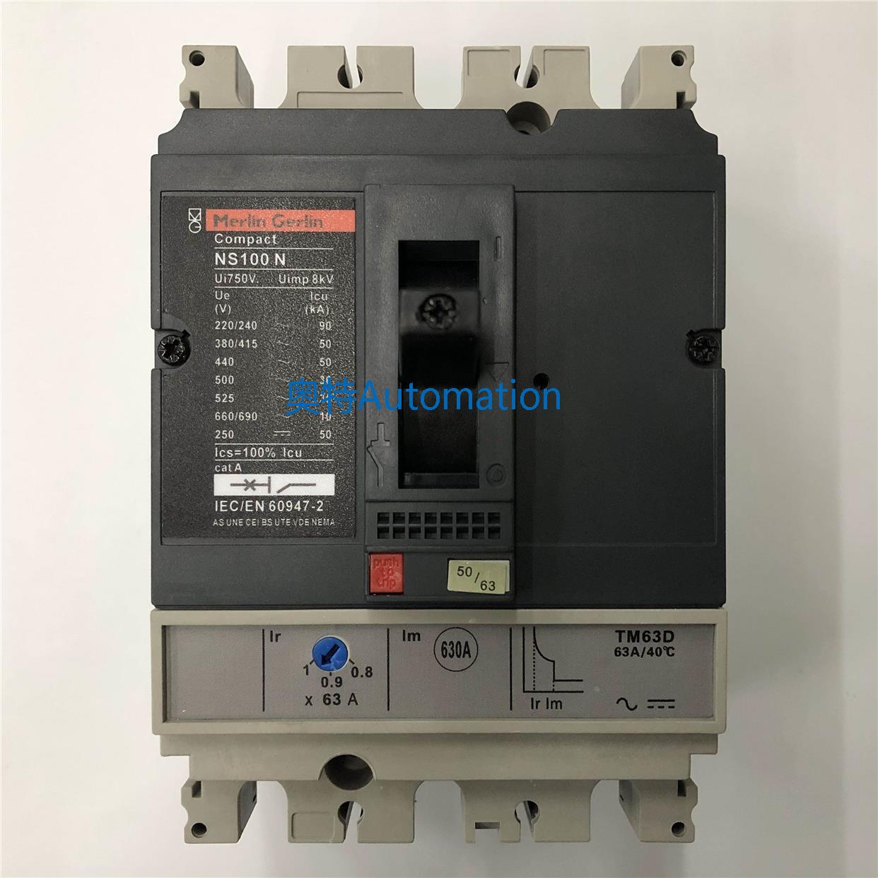 原装NS100N 3P 63A TM63D梅兰日兰空气开关塑壳式断路器议价$