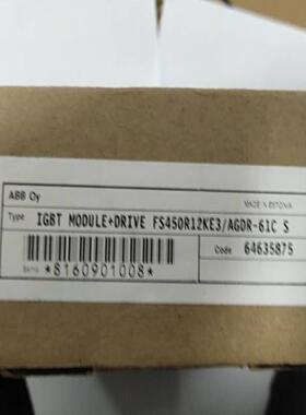 配件ABB    IGBT模块FS450R12kE3AGDR－61C s   64635875议价