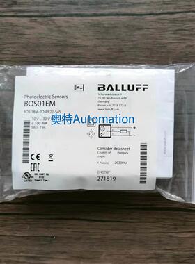 全新原装 巴鲁夫 BOS01EM 传感器 BOS 18M-PO-PR20-S4S 现货议价*
