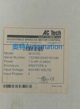 M1475C ACTECH变频器煤炭产专用议价$