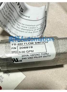 GEMS捷迈流量计FS-480（3.00GPM），全新原厂，现货，价格私聊议