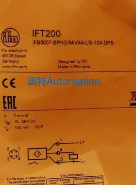 【包邮】IFM IFT200 IFT201 IFT203 IFT204 全新原装易福门议价$