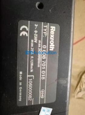 REXROTH 电机0608701018 拆机件议价$