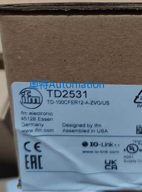 IFM TD2501 TD2517 TDA981 TD2531 全新原装易福门 现货议价$