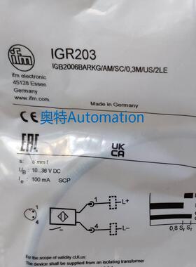 IFM IGR203 IGR207 IGR202 IGM204 全新原装易福门 现货议价$