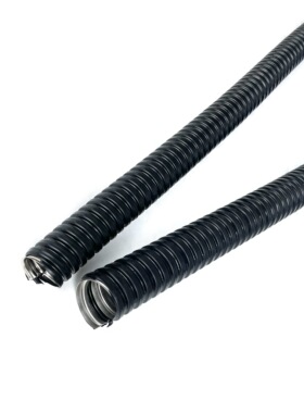 小口径包塑金属软管内径6mm8mm10mm12mm现货黑色灰色白色一良品牌