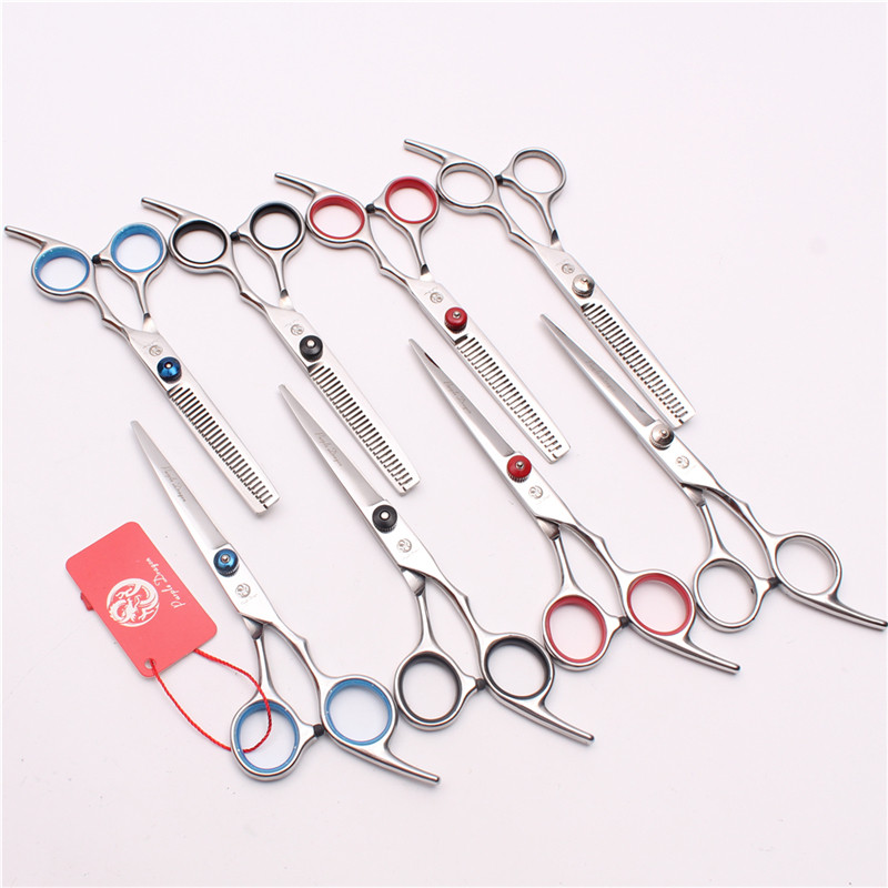 紫龙6/6.5寸美发剪刀平剪黑色螺丝理发剪刀牙剪 打薄剪 刘海剪