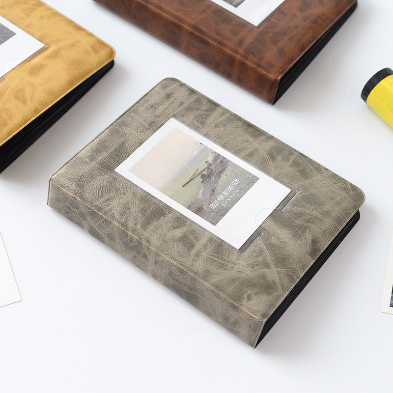 包邮 复古风格拍立得相册 标准3寸 5寸 4寸6寸相簿 电影票收纳