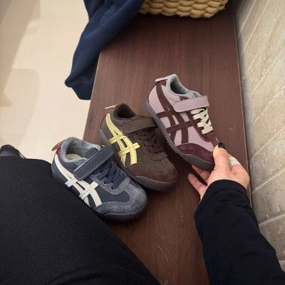 2025冬款男女童加棉低帮拼色鞋