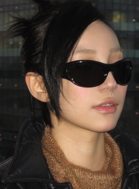 帅到掉渣G家赛博朋克未来感墨镜欧美复古遮脸Y2K防晒太阳眼镜男女