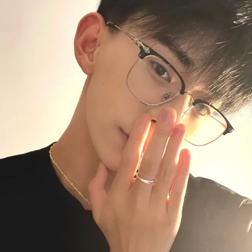 浓颜系帅哥下半框斯文痞帅亮黑银边平光眼镜架眉线形度数近视显瘦