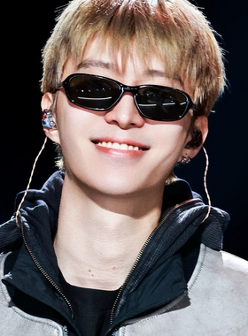 黑色高级感痞帅男士小脸窄墨镜气质潮酷复古圆脸走秀出游太阳眼镜