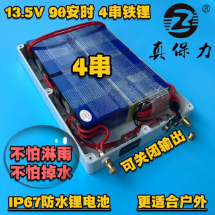 真保力防水锂电池12V大容量100Ah宁德大单体电芯户外蓄电瓶锂电瓶