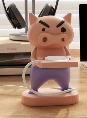 肥嘟嘟左卫门置物架适用于苹果手表充电支架创意客厅桌面装饰摆件