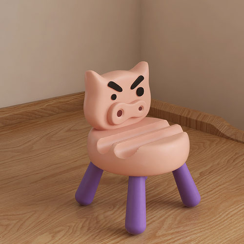 肥嘟嘟左卫门周边办公室创意手机底座学生宿舍桌面平板支架装饰品